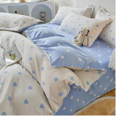 Постільна білизна Ніжна любов Бязь Люкс MERISET - Сімейний на резинці (560429)