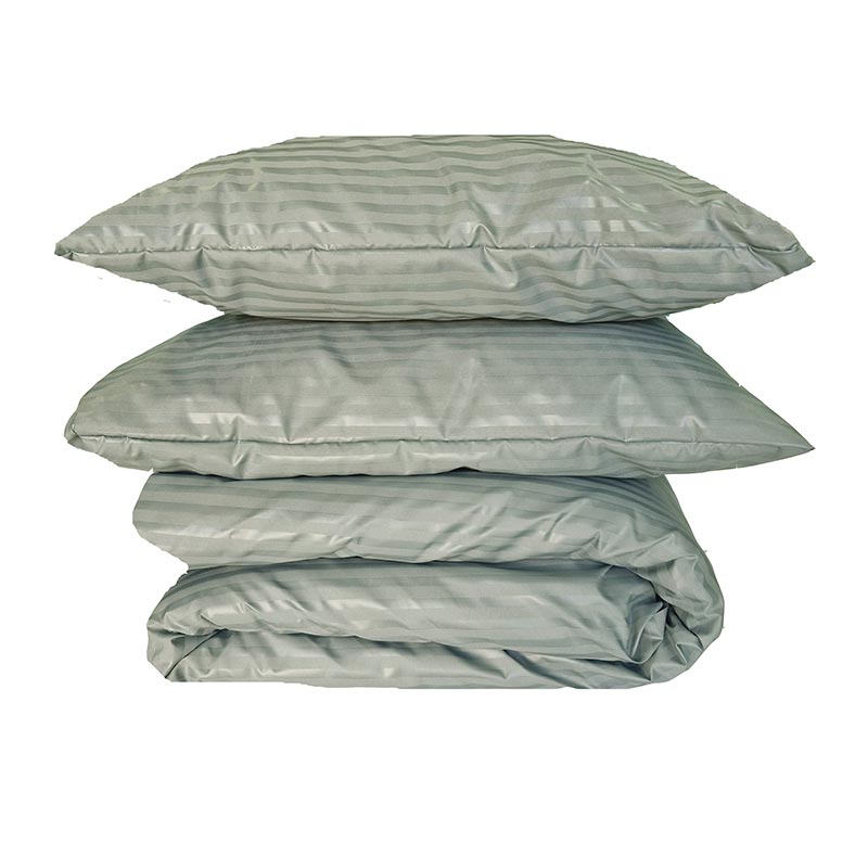 Постільна білизна Мікрофібра Ментол страйп ГОТЕЛЬ MERISET - Сімейний (560868)