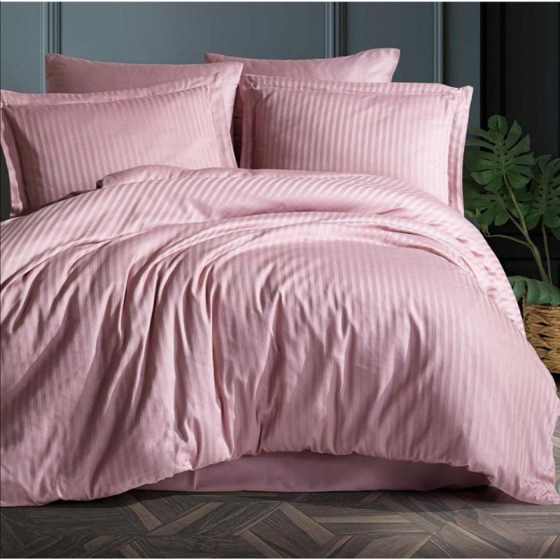 Постільна білизна PINK PUDRA Elite Сатин страйп MERISET - (550225)