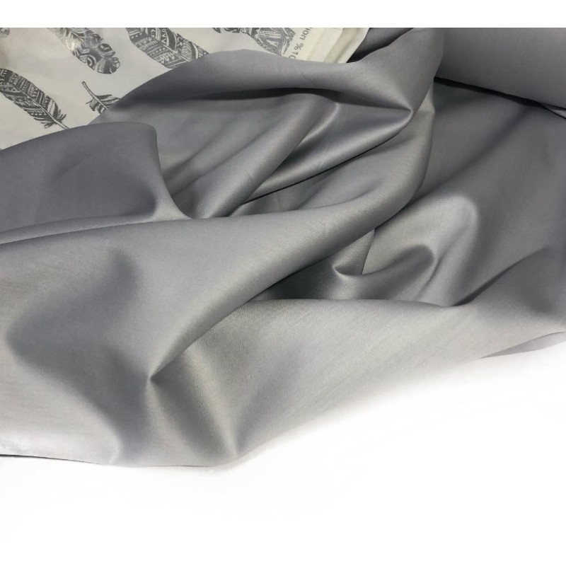 Постільна білизна TRUE GREY Premium Сатин однотон MERISET - (550230)