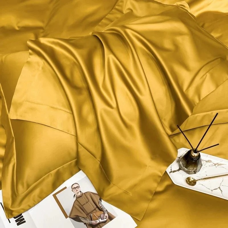 Постільна білизна GOLDEN Premium Сатин однотон MERISET - (550560)