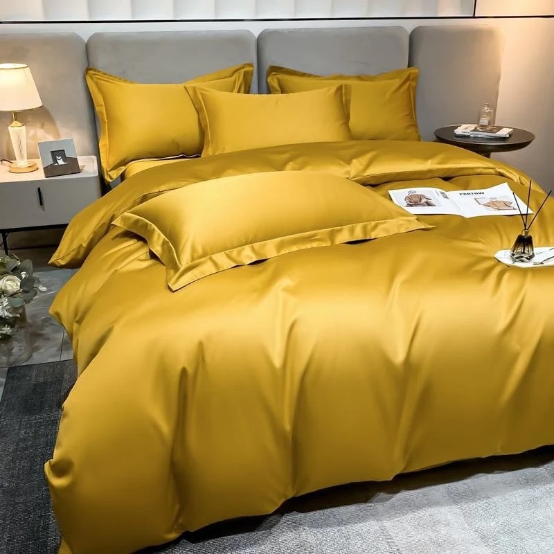 Постільна білизна GOLDEN Premium Сатин однотон MERISET - (550560)