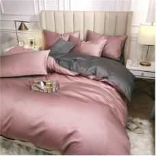 Постільна білизна ДУЕТ PINK SUNSET/ANTHRACITE Premium Сатин однотон MERISET - (550578)