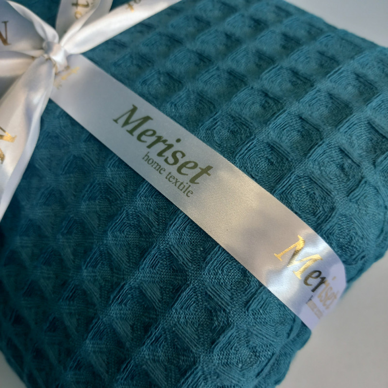 Покривало Піке ГРЕЦЬКЕ Бірюза MERISET - 200х230 (550640)