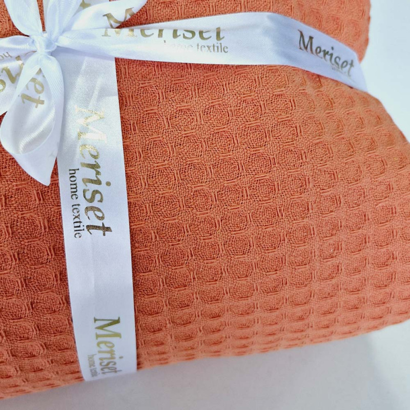 Покривало ПІКЕ Ніжне помаранчеве MERISET - 160х230 (560148)