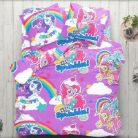 Підліткова постільна білизна My Little Pony Бязь Люкс MERISET - Підлітковий 1,5 на резинці (560687)