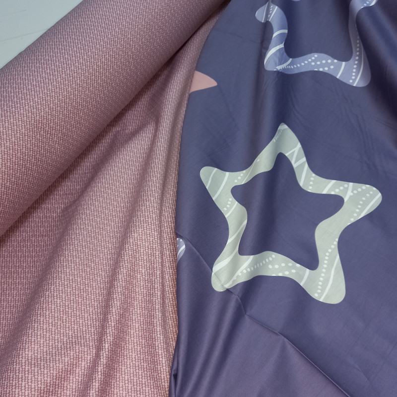 Постільна білизна Фіолетові зірки Сатин MERISET - (550725)