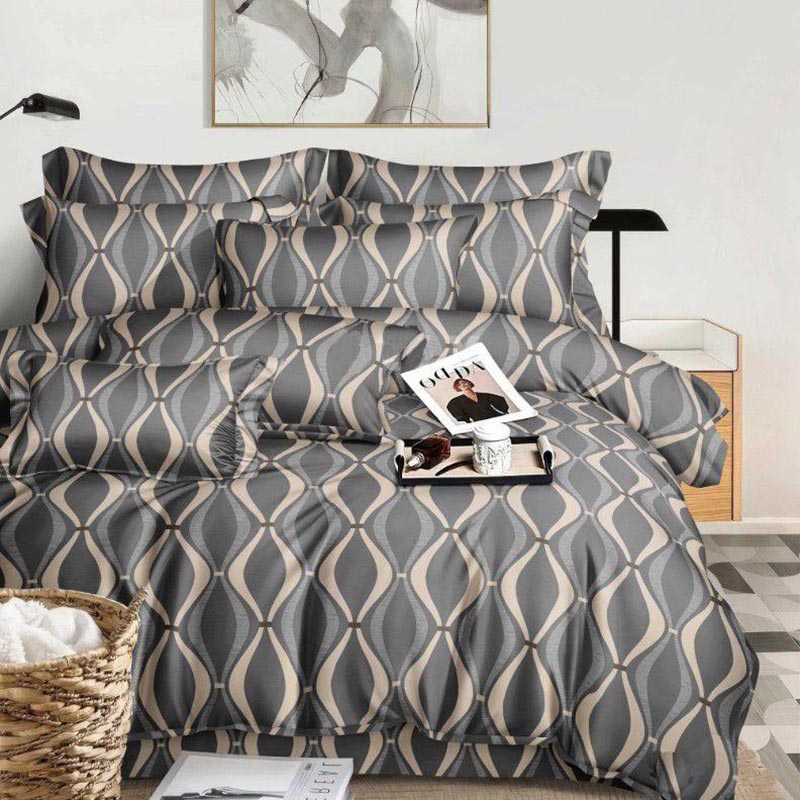 Постільна білизна Сіра хвиля Сатин MERISET - (560704)