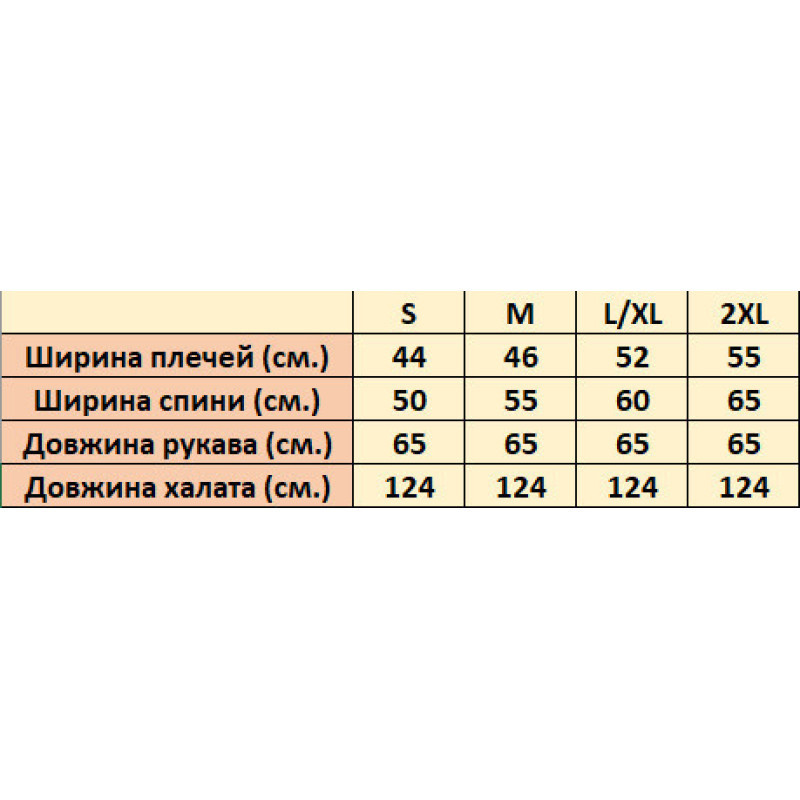 Банний халат Nusa 4365 із бамбукової махри, розмір XL