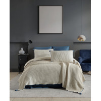Dantela Vita Drina Indigo Euro Satin Bed Linen Set