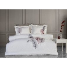 Комплект постільної білизни Dantela Digital Satin євро з вишивкою