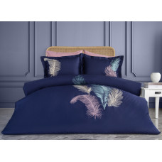 Комплект постільної білизни Dantela Digital Satin евро з вишивкою