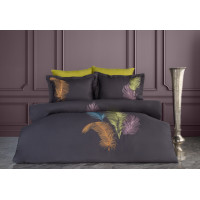Комплект постільної білизни Dantela Digital Satin євро з вишивкою