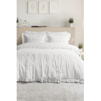 Saheser Jacquard Gray Euro Ranforce Bed Linen Set