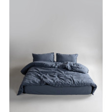 Комплект постільної білизни Limasso Stonewashed Ranforse сімейний сірий