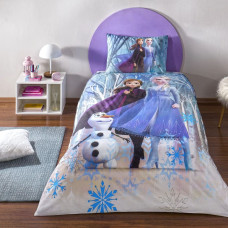 Комплект постільної білизни TAC Disney Frozen Winter з ранфорсу