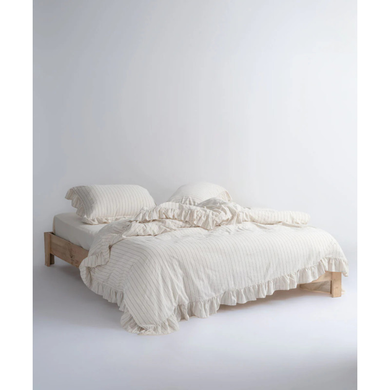Комплект постільної білизни LIMASSO 160×220 з вареної бавовни