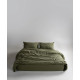 Комплект постільної білизни Limasso Stonewashed Ranforce Capulet Olive, євро 200×220 см