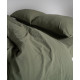 Комплект постільної білизни Limasso Stonewashed Ranforce Capulet Olive, євро 200×220 см