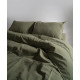 Комплект постільної білизни Limasso Stonewashed Ranforce Capulet Olive, євро 200×220 см