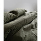Комплект постільної білизни Limasso Stonewashed Ranforce Capulet Olive, євро 200×220 см
