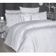 Комплект постільної білизни First Choice VIP Satin Moonlight Hillary White, євро, 200×220 см
