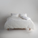 Єврокомплект постільної білизни Limasso Kristal Snow White 200×220 см