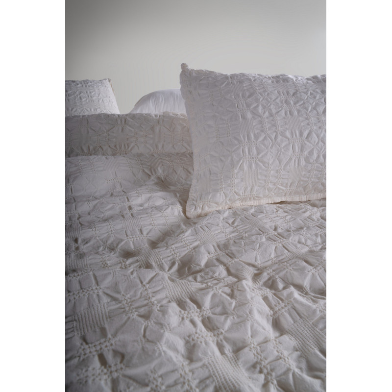 Єврокомплект постільної білизни Limasso Kristal Snow White 200×220 см