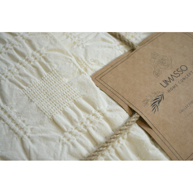 Єврокомплект постільної білизни Limasso Kristal Snow White 200×220 см