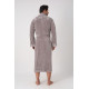 Мужской велюровый халат Nusa 26690, XL, Taupe