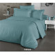 Комплект постільної білизни Cotton Shine Stripe Satin євро 200×220 см, сатин, бірюзовий