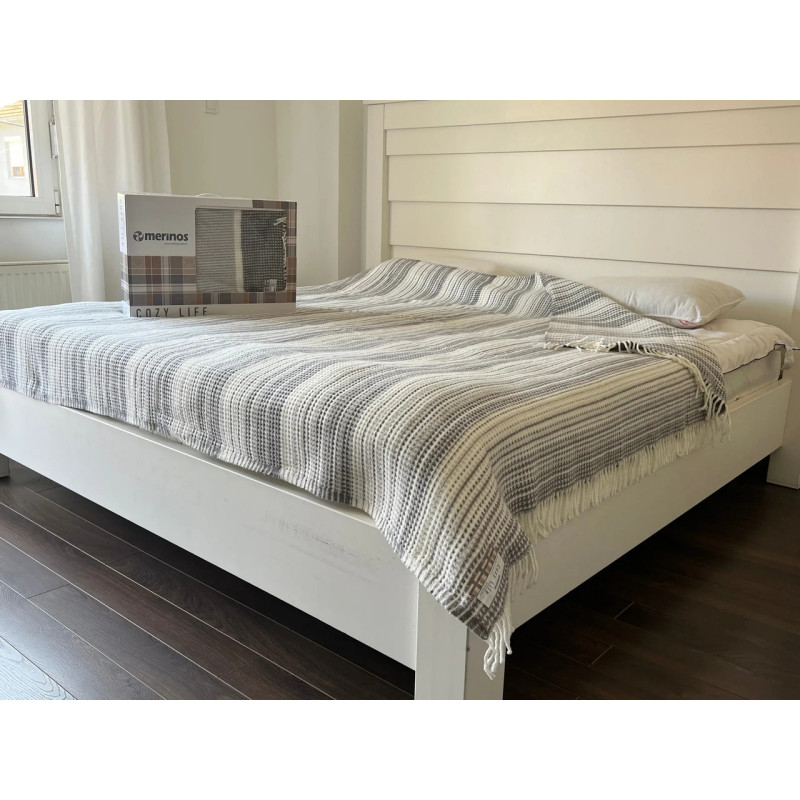 Плед Merinos Skoc Zeta Gri 180×220 см, бавовна й акрил