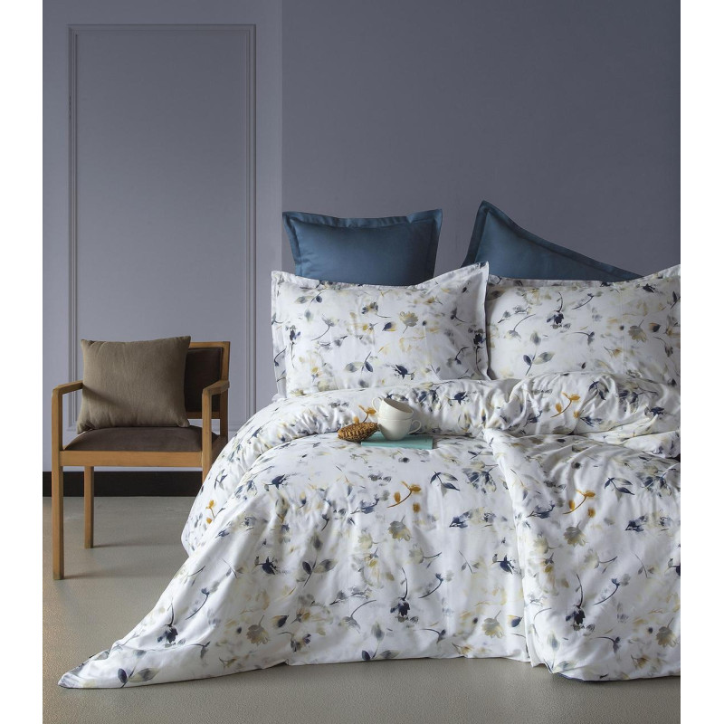 Комплект постільної білизни Issimo Digital Satin Crecia, євро, сатин 160×220 см