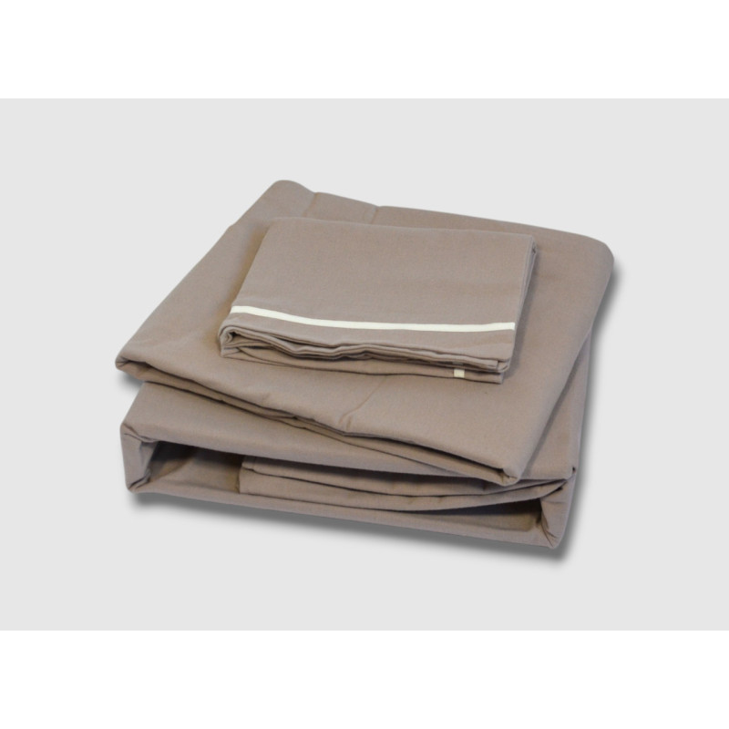 Комплект постільної білизни First Choice Soprano Mink, фланель, Євро, 200×220 см, бежевий