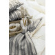 Комплект постільної білизни Saheser Stonewashed Ranforce 41160 Євро 200х220 см Nadia Antrasit
