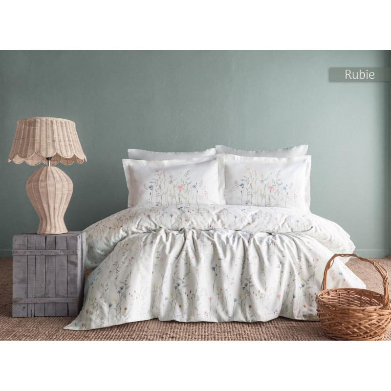 Комплект постільної білизни Pupilla Digital Satin Rubie 41690 Євро