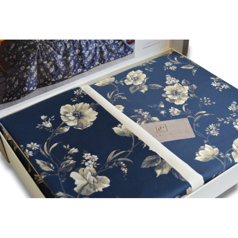 Комплект постільної білизни Pupilla Digital Satin KR41691 Євро 200х220 см Midnight