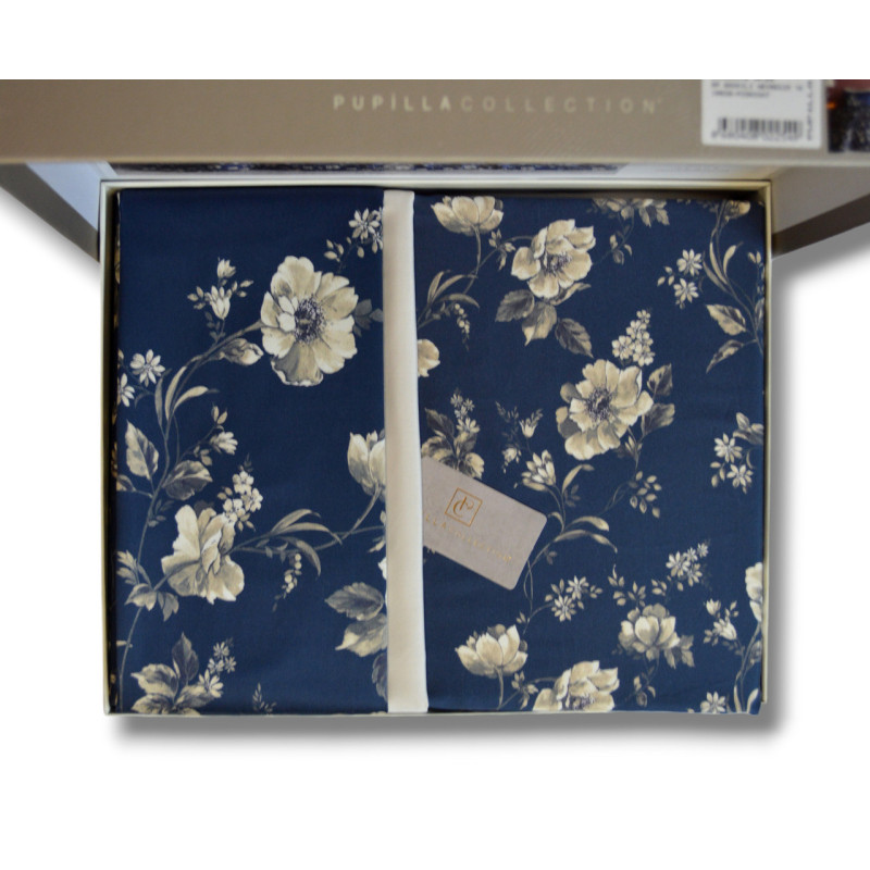 Комплект постільної білизни Pupilla Digital Satin KR41691 Євро 200х220 см Midnight
