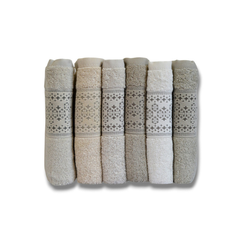 Набір махрових рушників Pupilla Dante 30592 50х90 см (6 шт.)
