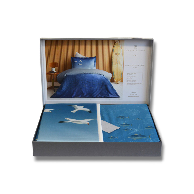 Комплект постільної білизни Pupilla Digital Satin Kai 41694 Односпальний
