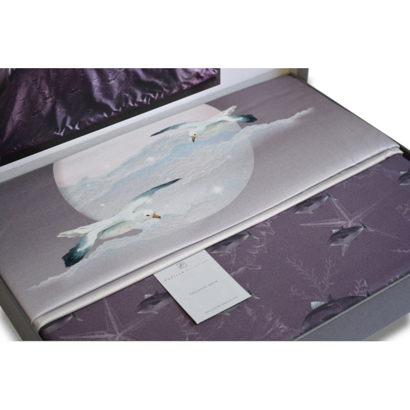 Комплект постільної білизни Pupilla Digital Satin Bugi 41695, 160х220 см