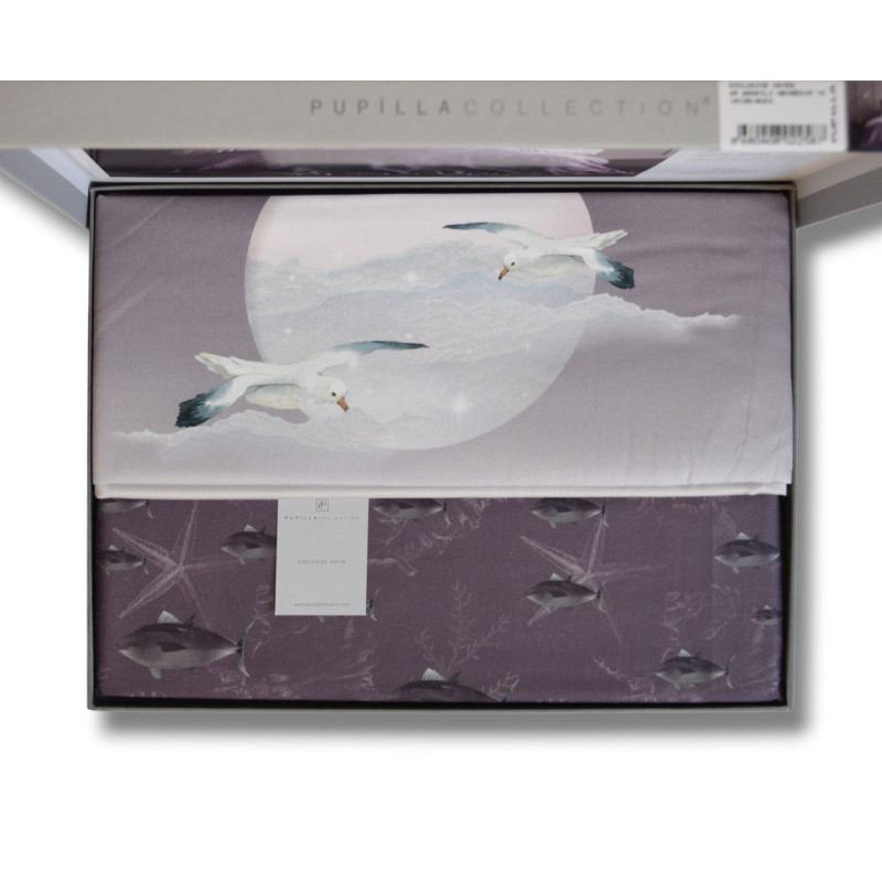 Комплект постільної білизни Pupilla Digital Satin Bugi 41695, 160х220 см