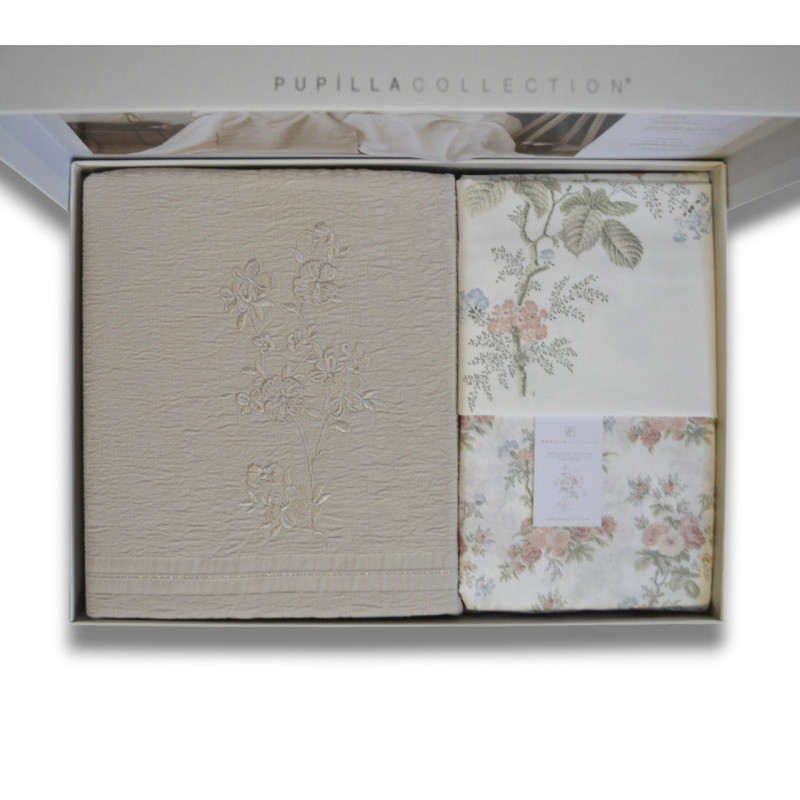 Комплект постільної білизни з покривалом Pupilla Elizabeth KR41709 Євро