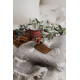Покривало Saheser Merry муслінове новорічне 240х260 см, Light Grey
