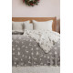 Покривало Saheser Merry муслінове новорічне 240х260 см, Light Grey