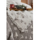 Покривало Saheser Merry муслінове новорічне 240х260 см, Light Grey