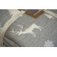 Покривало Saheser Merry муслінове новорічне 240х260 см, Light Grey