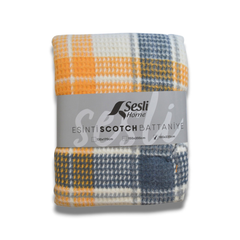 Плед-покривало Sesli Scotch 18716-F 180х220 см