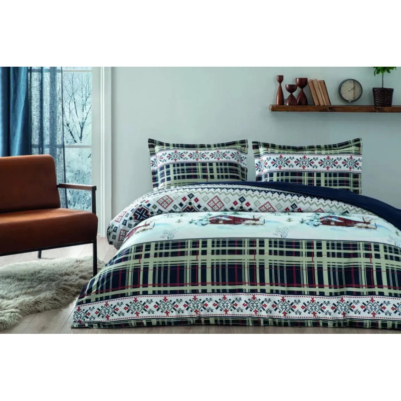 Комплект постільної білизни TAC Satin Loria 41714 Євро