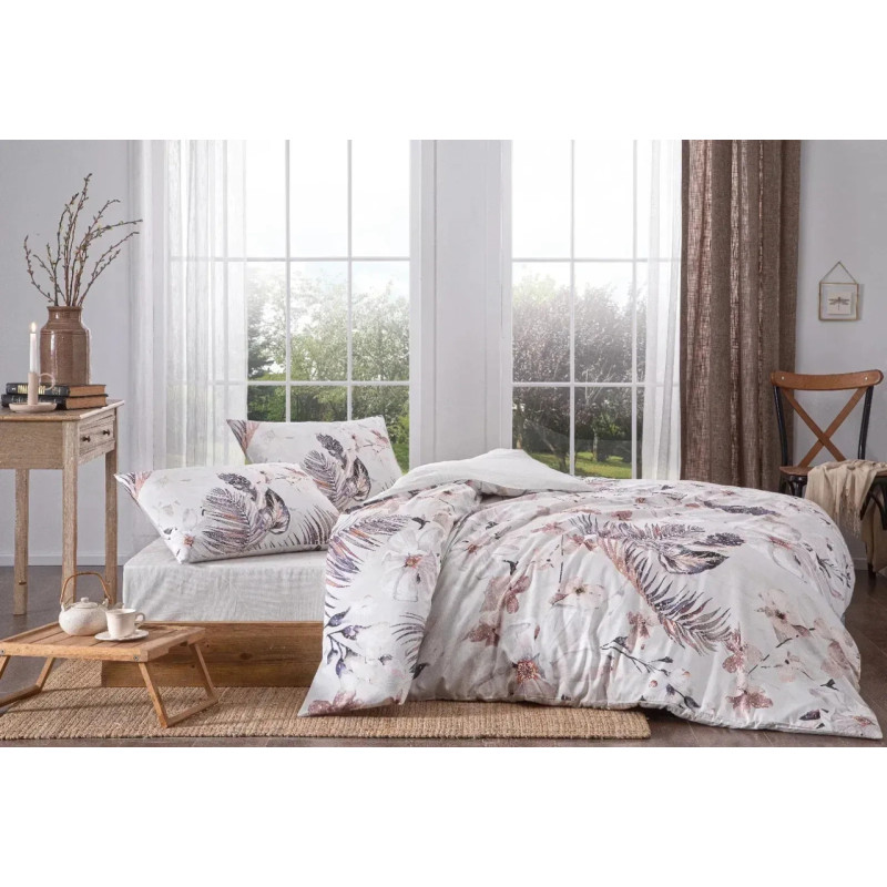 Комплект постільної білизни TAC Satin Libra 41717 Євро